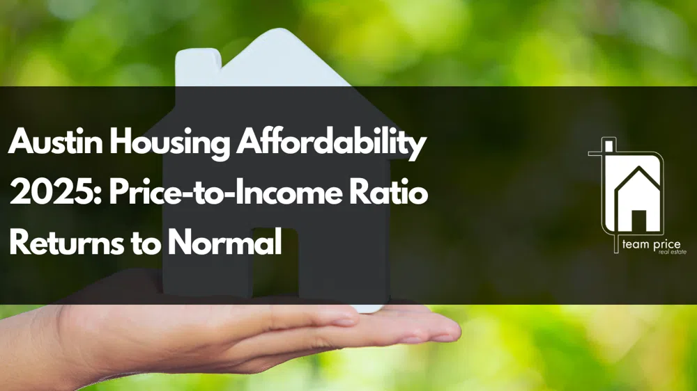 Austin Housing Affordability 2025: Price-to-Income Ratio Returns to Normal