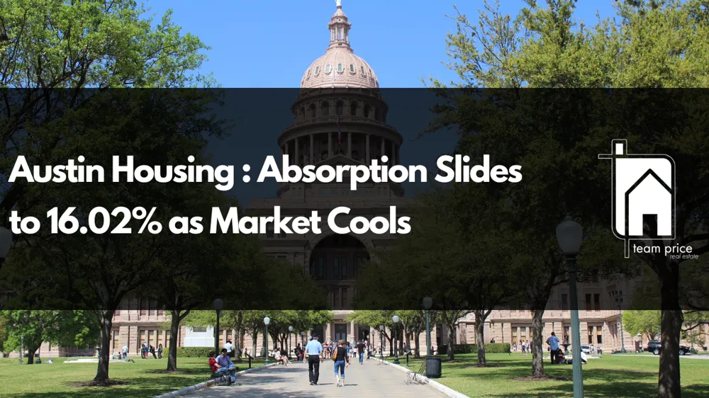 Austin Housing : Absorption Slides to 16.02% as Market Cools