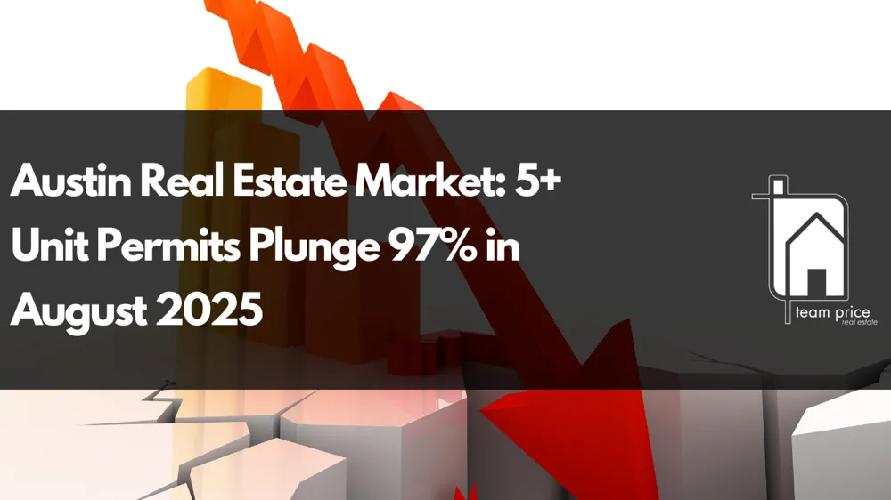 Austin Real Estate Market: 5+ Unit Permits Plunge 97% in August 2025