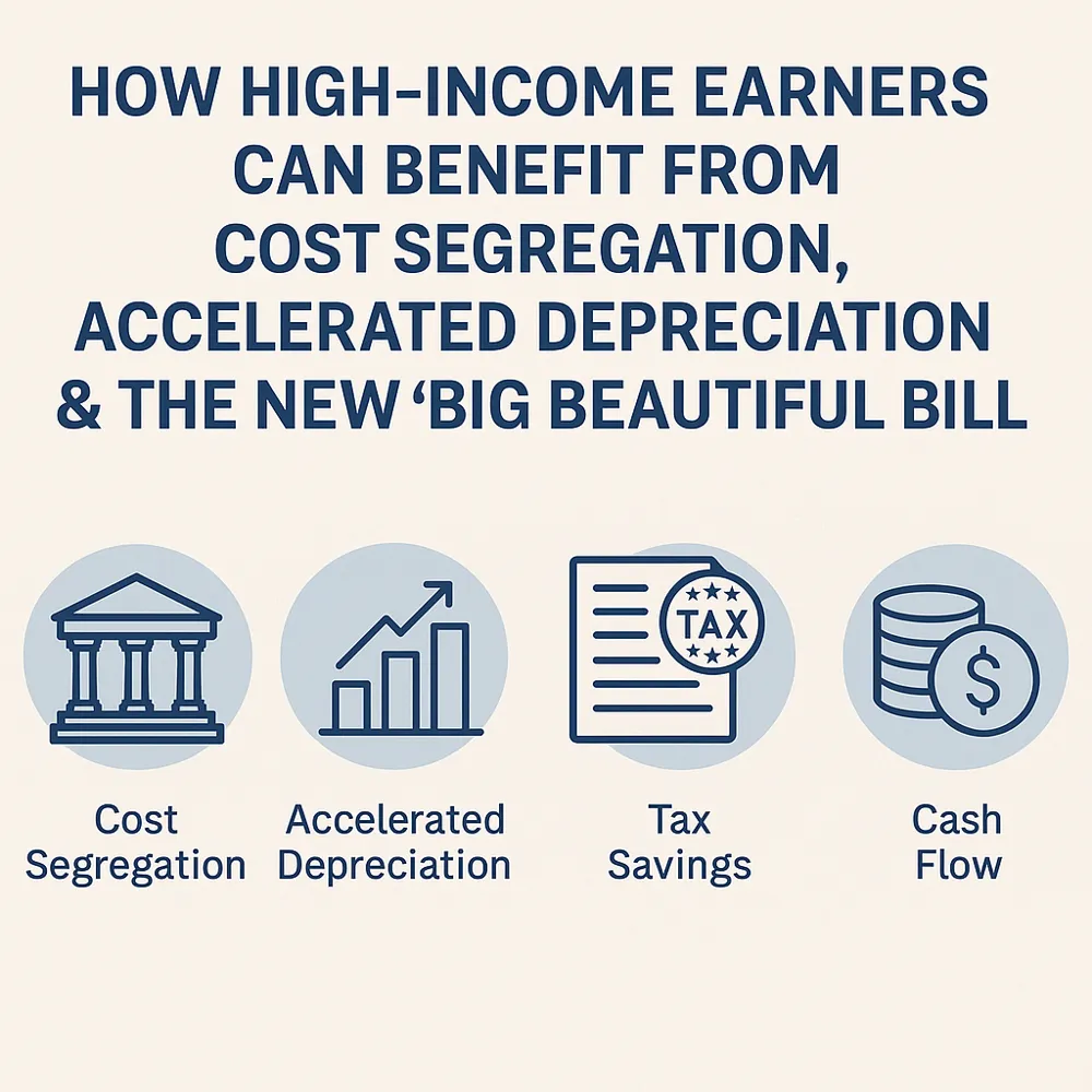 How Cost Segregation and the Big Beautiful Bill Help High-Income Earners Save Big on Taxes