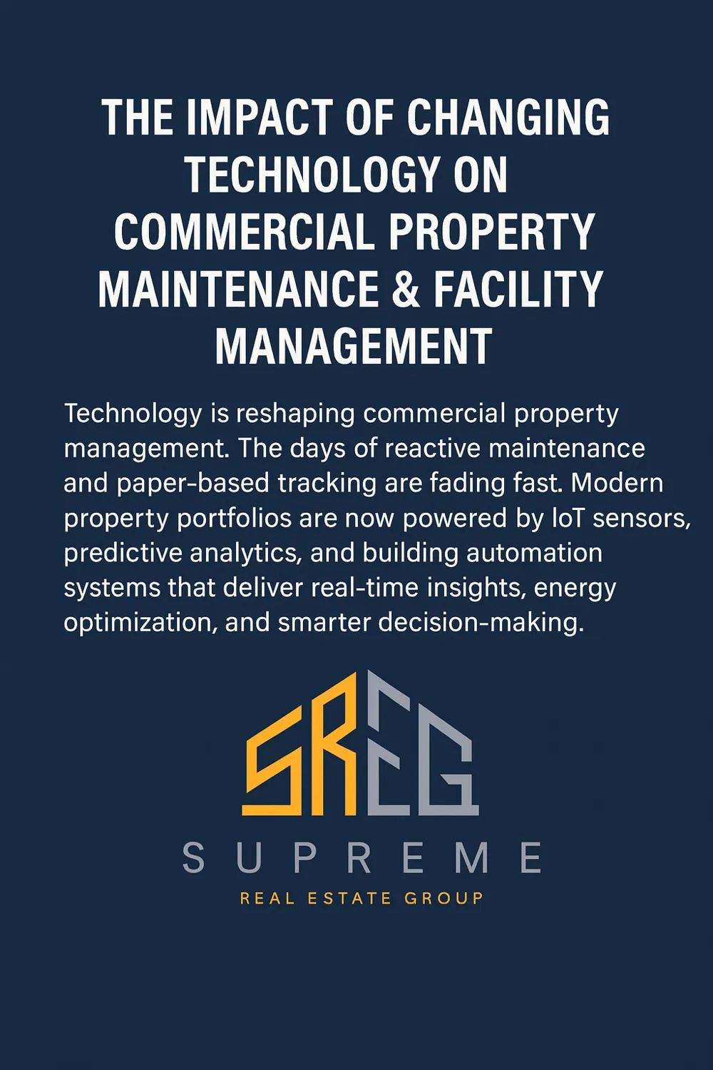How Technology Is Transforming Commercial Property Maintenance & Facility Management