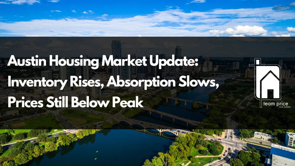 Austin Housing Market Update: Inventory Rises, Absorption Slows, Prices Still Below Peak